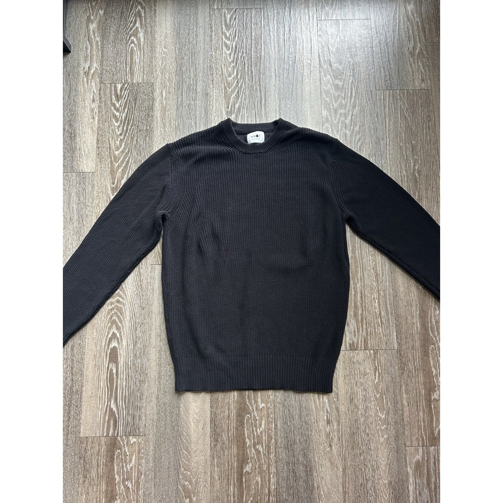 NNO7 Ribbed Crewneck Pullover Cotton Sweater Outdoor Luxury Classic Fisherman